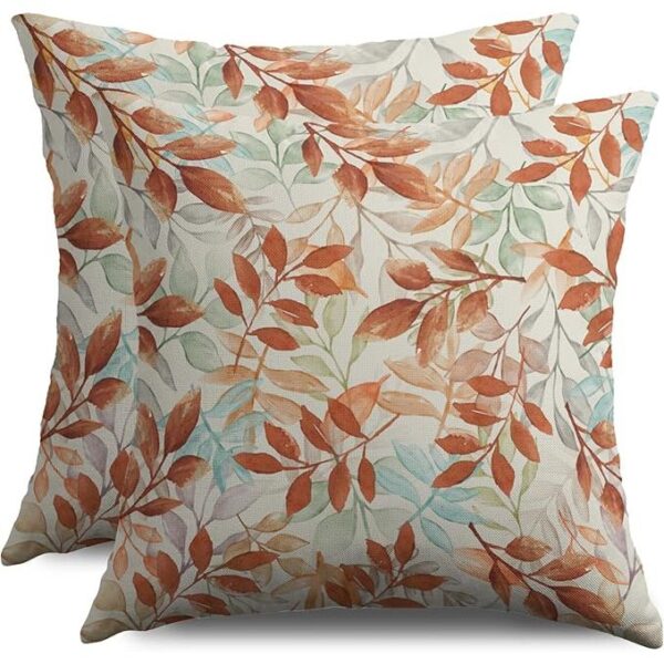 Colored Leaves Harvest Throw Pillowcases