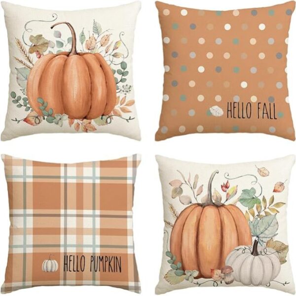 Hello Fall Throw Pillow Covers