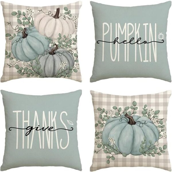 Hello Pumpkin Throw Pillow Covers