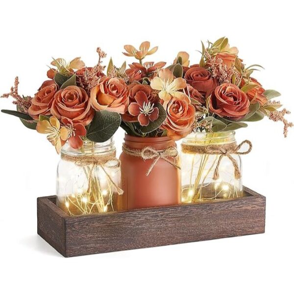 Jar Lights Centerpiece Table