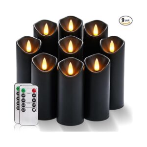 Black Flameless Candles
